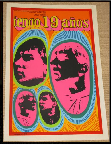 1968 Original Cuban Movie Poster MOCKUP.Tengo 19 años.Unique Reboiro Art Piece - Picture 4 of 4
