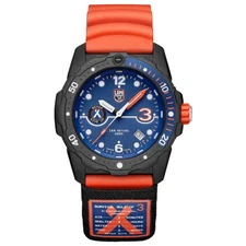Luminox BEAR GRYLIS SURVIVAL SEA SERIES Blue/Orange Divers Watch XB.3723.R3.1