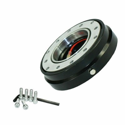 Schwarz Quick Release Snap Off Lenkrad Boss Kit Nabenadapter Aftermarket