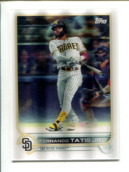 Fernando Tatis Jr. #100 Baseball Cards 2022 Topps 3D trading card — raw and PSA graded price guide