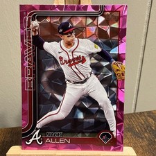 2025 Topps Update Series - Nick Allen Pink Diamante Foil #US106 Atlanta Braves