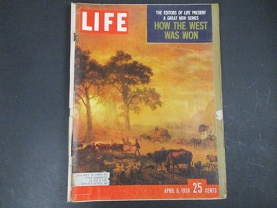 1950s Oregon Trail How the West was Won Bob Hope Vtg LIFE Magazine April 6, 1959