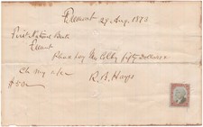 Rutherford B. Hayes - RARE Bank Check Filled Out & Signed - Pays Horticulturist