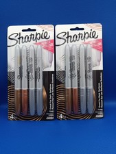 Sharpie Metallic Permanent Markers Fine Tip Pack Of 4 Gold Silver Bronze 1835559