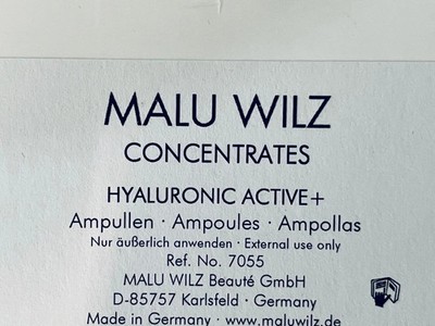 15 x Malu Wilz Ampulle Hyaluronic Active 2ml Anti-Aging Hautpflege Hyaluronsäure