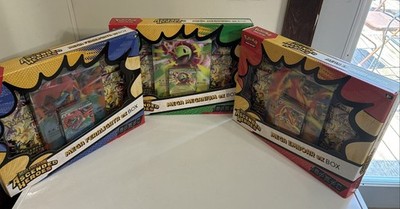 Pokémon Ascended Heroes Mega EX Box Lot (Emboar, Feraligatr, Meganium) Sealed 