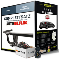 Anhängerkupplung starr für FIAT Panda +E-Satz AHK