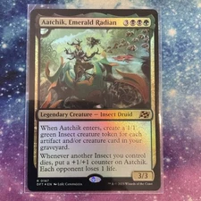 Aatchik, Emerald Radian (FOIL) x1 - MTG Aetherdrift DFT #187