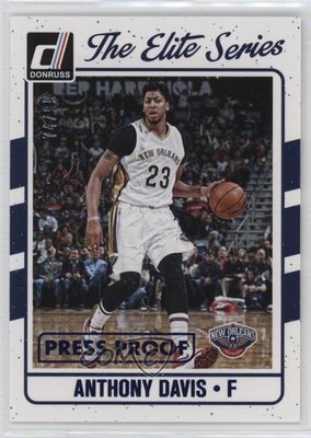 2016-17 Panini Donruss Elite Series Press Proof Blue /99 Anthony Davis #10 lz7