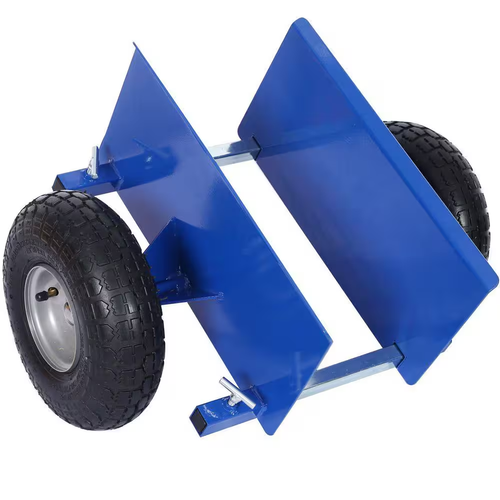 600 Lbs Panel Dolly in Blue with 10In. Pneumatic Wheels - Afbeelding 9 van 12