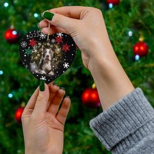 Custom Pet Ornament, Christmas Ornament, Pets are Family, Cat Lover and Dog Love