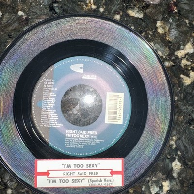 I m Too Sexy 45rpm Right Said Fred-new Old Stock W/tag