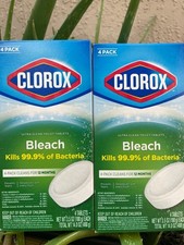 8 Tablets Clorox  Toilet Bleach 3.5 oz each ultra clean bowl