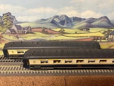 Lot of 2 HO Hornby acHO French Wagon Lits Saloon Pullman Cars boxed used