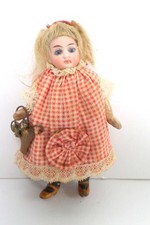 Pretty Antique Bisque Head German Dolls House Doll Mignonette