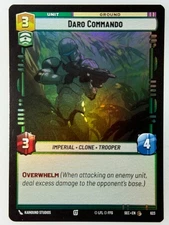 Star Wars Unlimited - x3 Daro Commando Foil 623