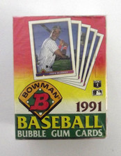 1991 Bowman Baseball Wrapped Wax Box 36 Factory Sealed Packs