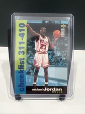 1995 Upper Deck Collector's Choice MICHAEL JORDAN Checklist 410 Players Club