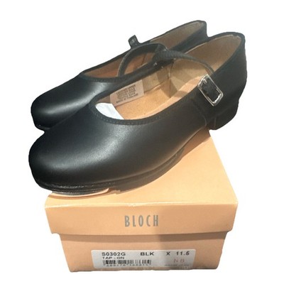 NEW Bloch Girls Black LeatherBuckle Tap Dance Shoes Size 12.5  Tap On'' S0302G