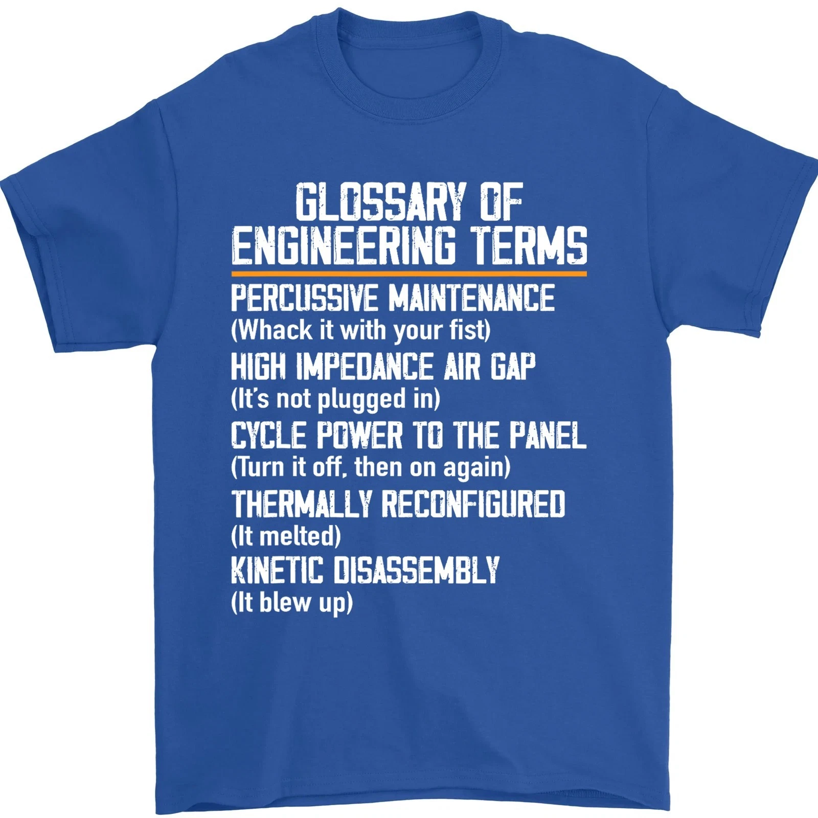 Funny Engineering Glossary Unisex T-Shirt for Students