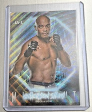 ANDERSON SILVA 2025 Topps Midnight UFC Moon Beam Parallel