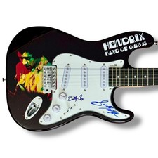 Jimi Hendrix: Band of Gypsys Signed Guitar Custom JSA COA Billy Cox Buddy Miles