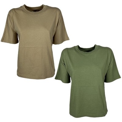 BottegaChilometriZero DD26777 GOMITO T-Shirt Womens Regular Beige Green