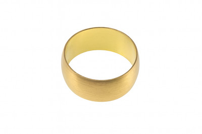 10x Westco 22 mm Messing hell oliv - Klemmring
