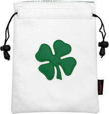 Leather Golf Tee Pouch Drawstring Valuables Bag for Men  Women