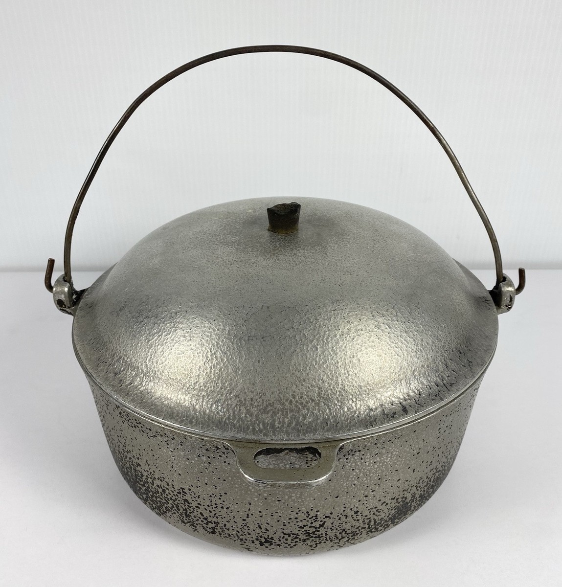Vintage Club Aluminum Hammercraft Hammered Dutch Oven Pot With Lid