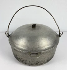 Vintage Club Aluminum Hammercraft Hammered Dutch Oven Pot With Lid Handle 4.5 Qt