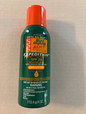 Avon SSS Bug Guard Plus IR3535 Expedition SPF 28. Unscented Aerosol. 4oz