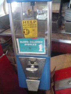 RARE 1 Cent 1 Penny Astro Oak Vista Help Retarded Children on an Old Ford Stand