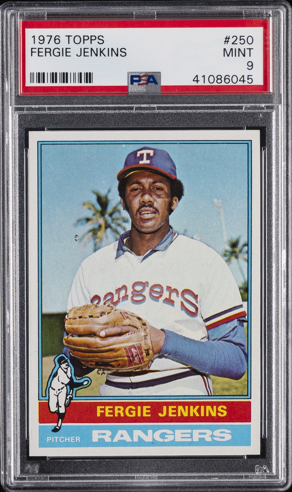 1976 TOPPS #250 FERGIE JENKINS PSA 9