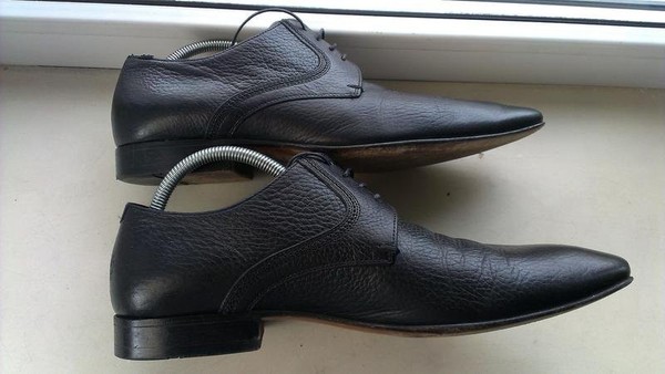 Women Hugo Boss Heels Black Leather 41
