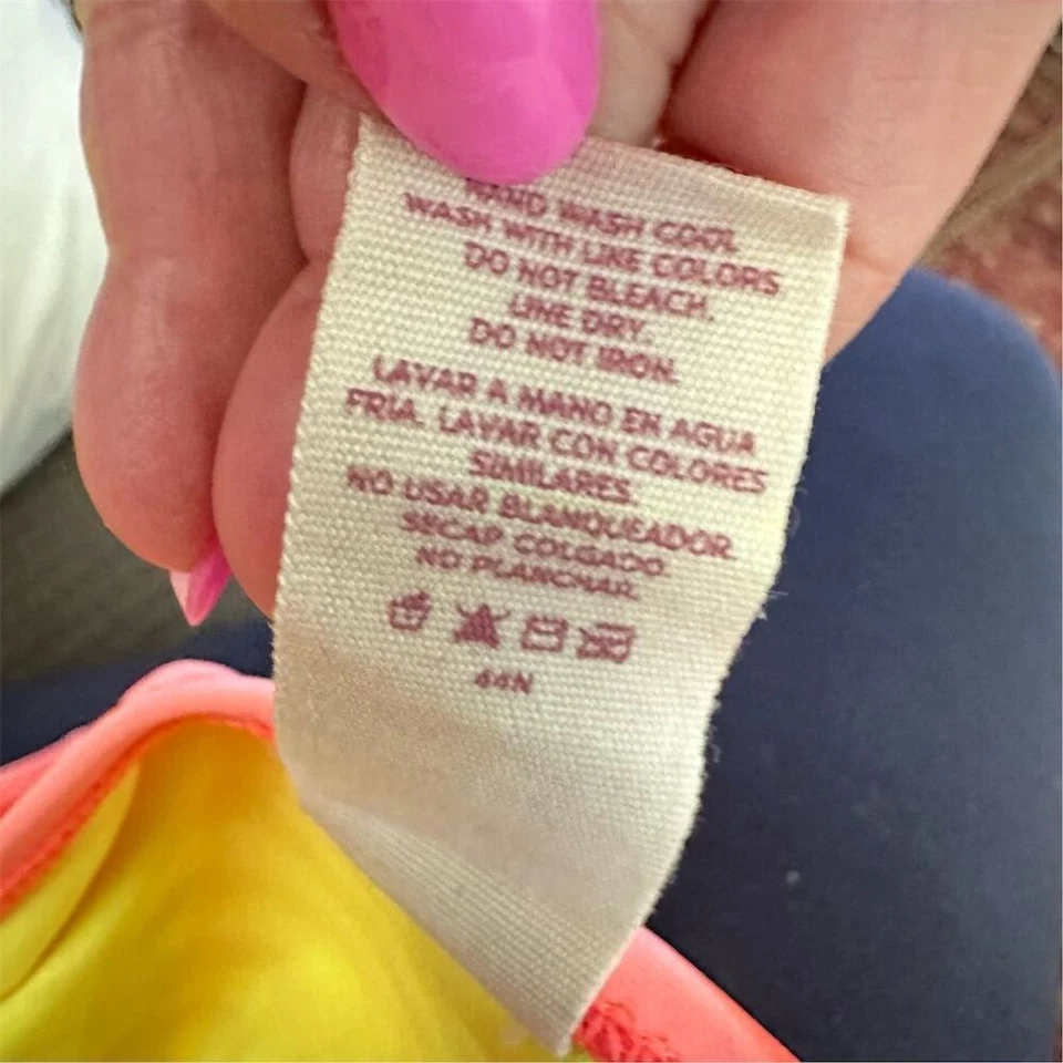 Biquíni feminino listrado OP multicolorido tamanho G - Imagem 4 de 4