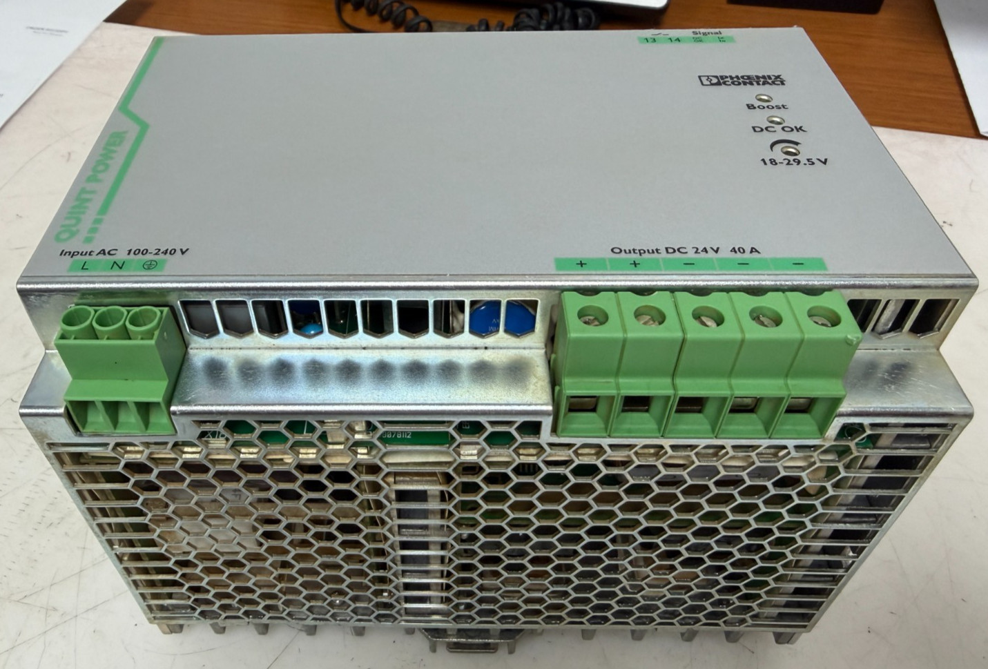 👀PHOENIX CONTACT DIN-RAIL MOUNT POWER SUPPLY UNIT QUINT-PS-1AC/24DC/40