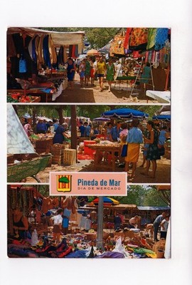 Ansichtskarte Pineda de Mar / Dia de Mercado - Spanien