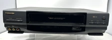 Toshiba Video Cassette Recorder Model No. M-649 Tested No Remote w/AV Cables