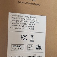 ViewSonic VX2416 24" IPS LED Full HD 1920x1080 Gaming Monitor AMD FreeSync