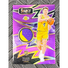 2024 Panini Select Dalton Knecht Sparks Patch Rookie RC Purple /99 Color Match