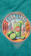 Metall Bild Metallschild Türschild Cuba Libre Partyraum Bar Schild Deko ⌀20cm 