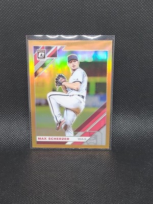 2019 Panini Optic #116 Max Scherzer 10/99 ORANGE PRIZM PARALLEL (B9)