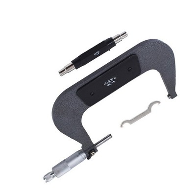 LABLT 4-5In Outside Micrometer /0.0001'' Carbide Tipped Precision Micrometer