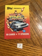Back To The Future 2 1989 Topps #1 Title Card Header Cover Return Of Marty McFly