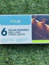 Solar Living Wall & Fence Lights 6pk - Warm White