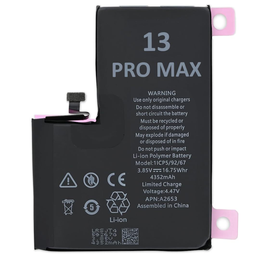 OnlyTech - Batteria di ricambio premium per iPhone 13 Pro Max - 4352mAh - (L6T)