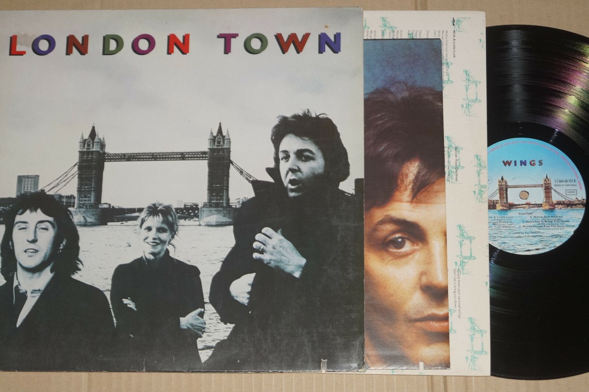 Wings -London Town- LP + Poster, MPL (1C 064-60 521) | eBay