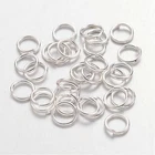 300 x SILVER PLATED Iron STRONG 5mm Split Jump Rings Craft Jewellery Making