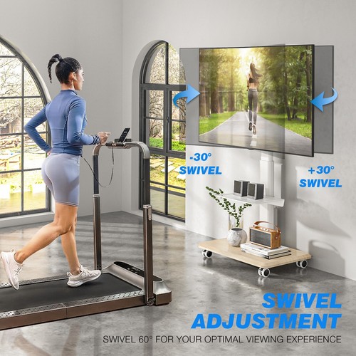 Mobile TV Stand with Wheels with Power Outlet Heavy Duty Tilt TV Stand Wheels fo - Picture 5 of 10